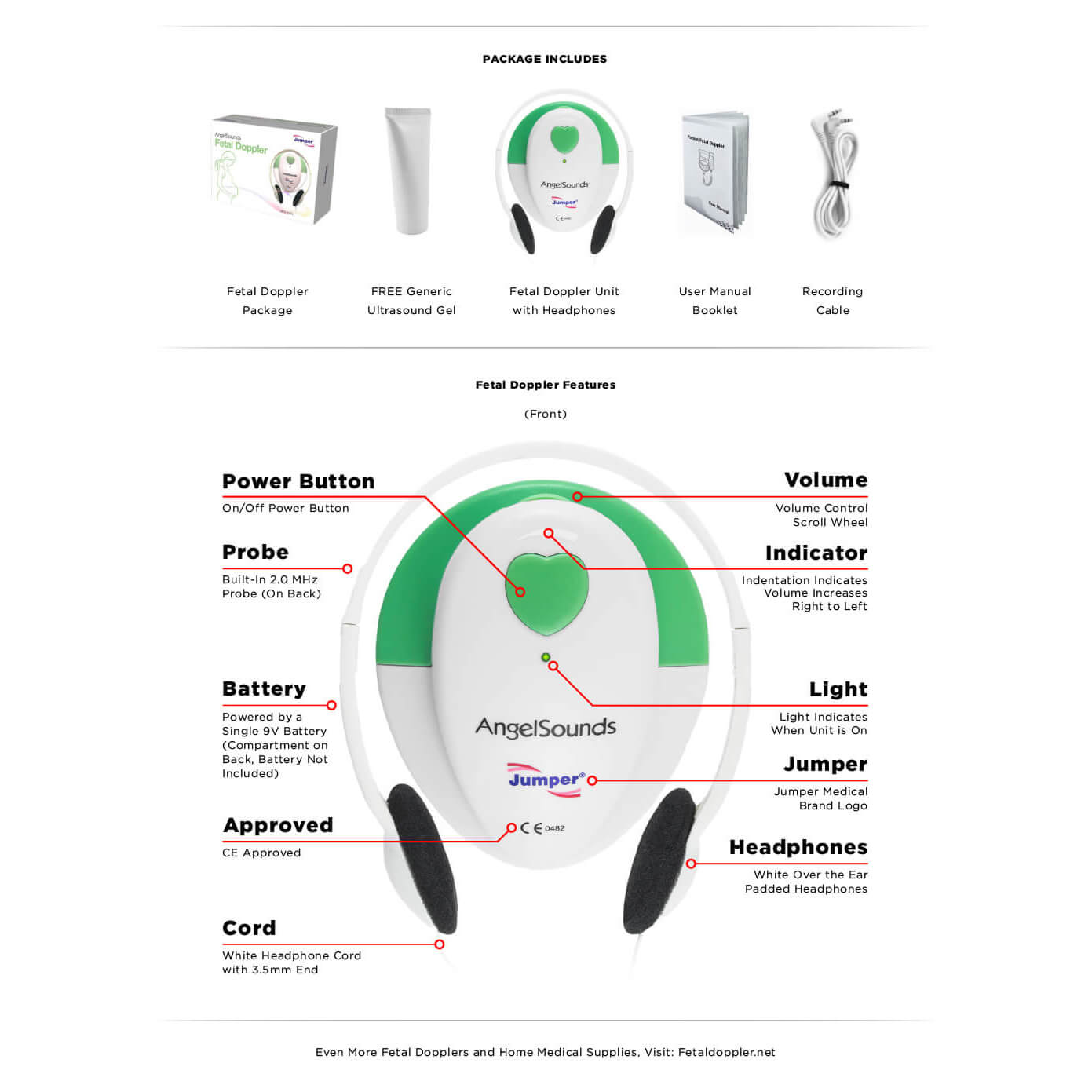 AngelSounds JPD-100S Fetal Doppler